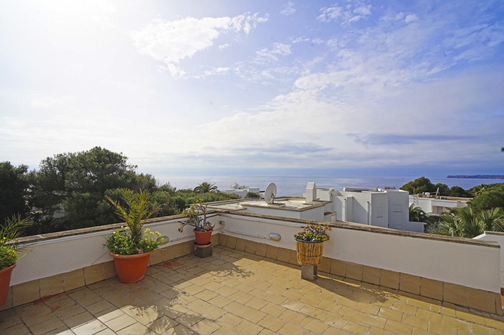 Meerblick von der Dachterrasse