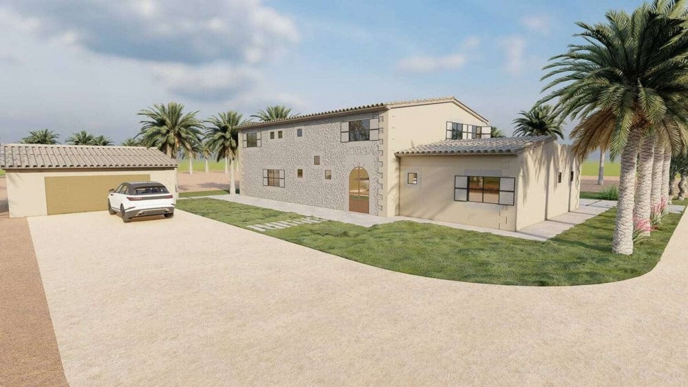 Finca Bauprojekt in Felanitx 3D Render