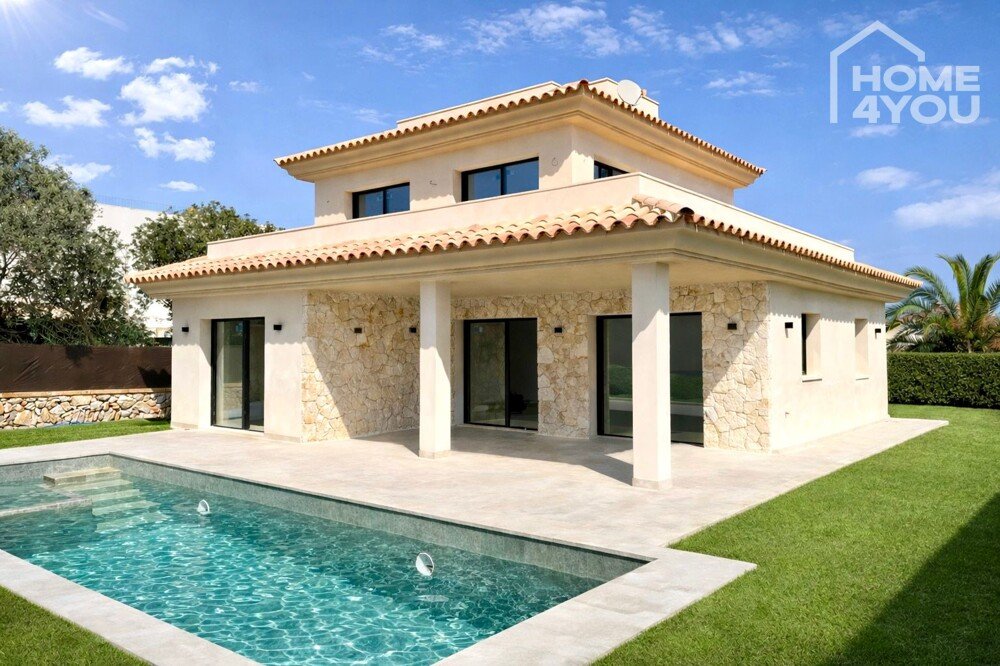 Exklusive Neubauvilla in Cala Llombards mit 3 SZ, 3 Bädern, Pool, Meerblick, Klima & Fußbodenheizung Exklusive Neubauvilla in Cala Llombards mit 3 SZ, 3 Bädern, Pool, Meerblick, Klima & Fußbodenheizung