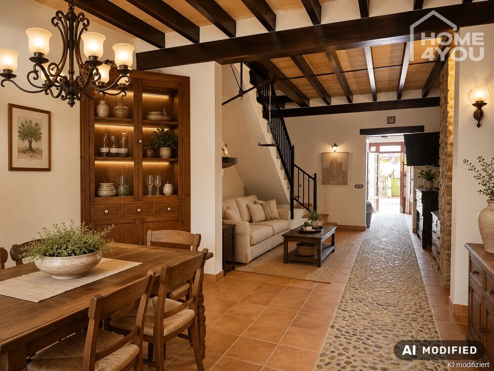 Modernisiertes Stadthaus in Petra, 107m², 3 SZ, 2 Bäder, Patio, Dachterrasse, Kamin, Investment Modernisiertes Stadthaus in Petra, 107m², 3 SZ, 2 Bäder, Patio, Dachterrasse, Kamin, Investment