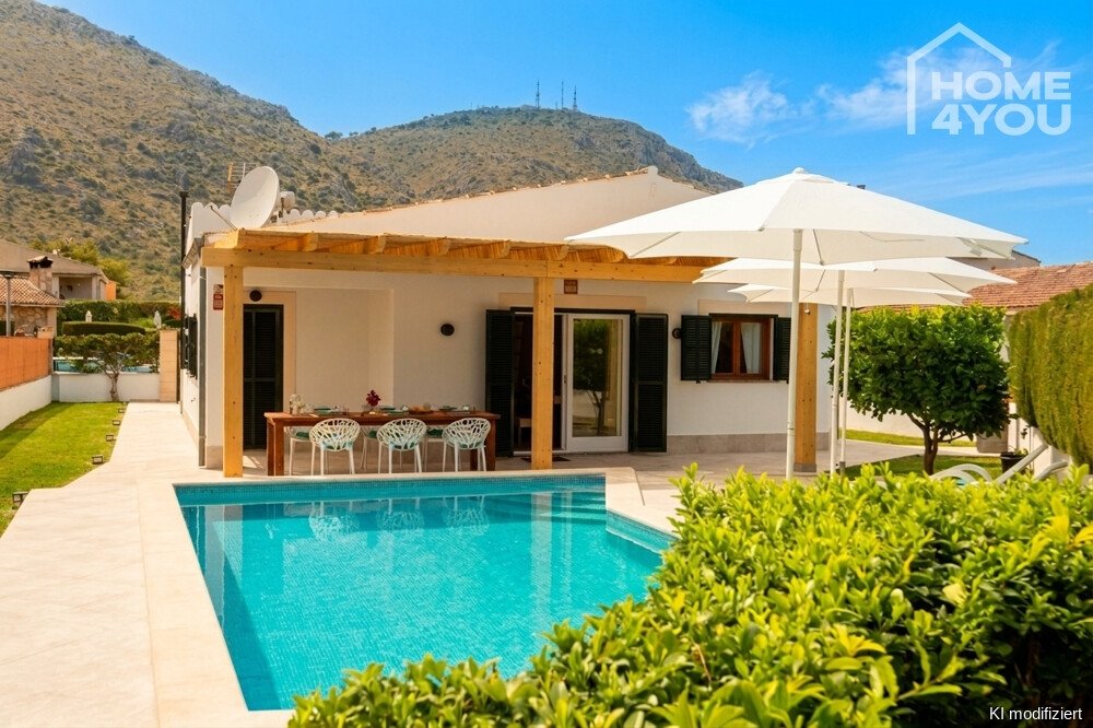 Bungalow mit ETV-Lizenz für 6 Personen, Salzwasserpool & Garten in Strandnähe, 97m², 3 SZ, 2 Bäder, Bungalow mit ETV-Lizenz für 6 Personen, Salzwasserpool & Garten in Strandnähe, 97m², 3 SZ, 2 Bäder,